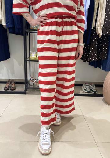KIKISIX PANTALONI A RIGHE