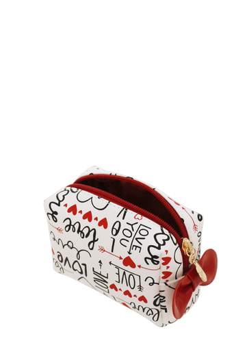CAMOMILLA NECESSAIRE S LOVE BIANCO