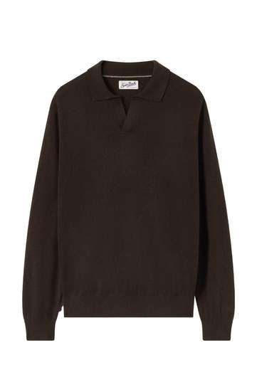 SAINT BARTH POLO SKIPPER IN LANA MERINO E CASHMERE