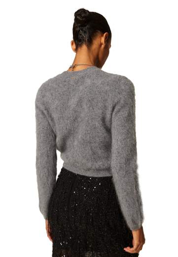 TWINSET MAGLIA GIROCOLLO GOFFRATA