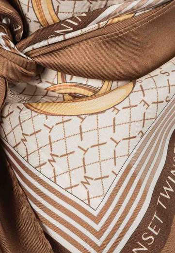 TWINSET FOULARD IN TESSUTO STAMPATO