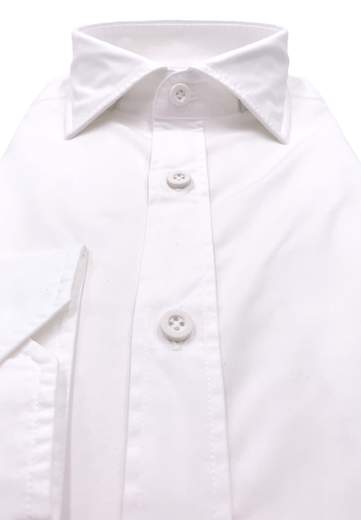 BRANCACCIO CAMICIA TINTA UNITA IN COTONE