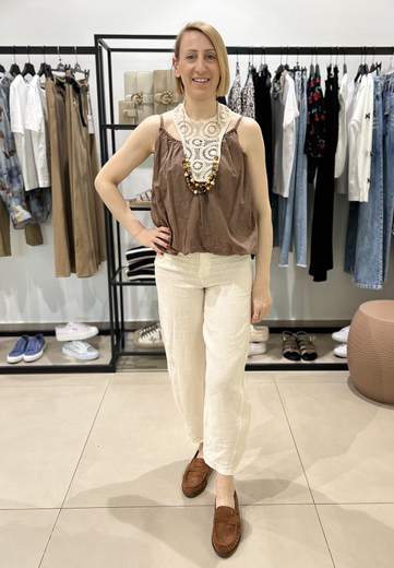 HAVEONE PANTALONE LINO