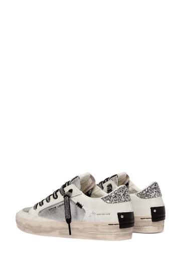 CRIME LONDON SNEAKERS SK8 DELUXE SILVER