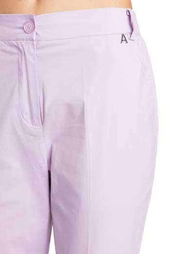TWINSET ACTITUDE PANTALONI IN POPELINE