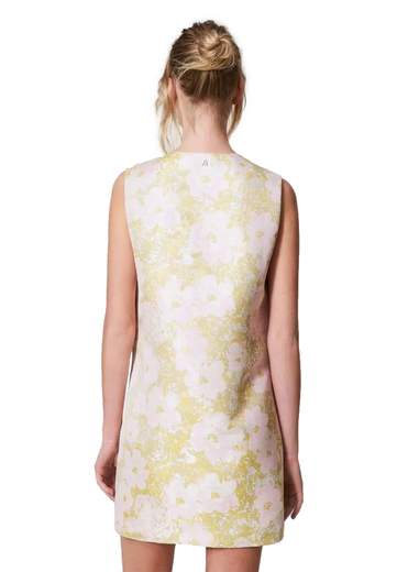 TWINSET ACTITUDE ABITO JACQUARD CON RICAMO A MANO