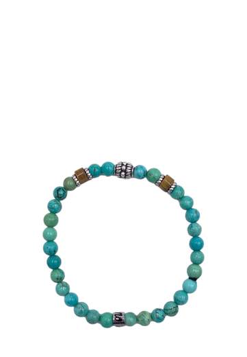 MANCINO BRACCIALE ELASTICO CON PIETRE NATURALI 6MM