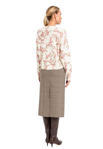 TWINSET PULL CORTO IN MAGLIA CON STAMPA