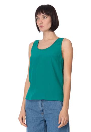TWINSET TOP IN MISTO SETA