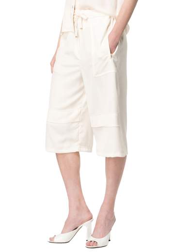 PINKO BERMUDA SATIN OPACO E GEORGETTE