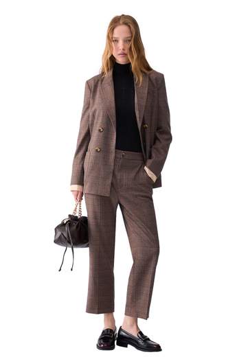 LIU JO PANTALONI SIGARETTA TARTAN