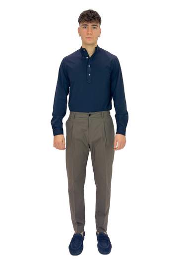 BE ABLE PANTALONI NEW RICCARDO UNA PENCE IN STRETCH POPELINE