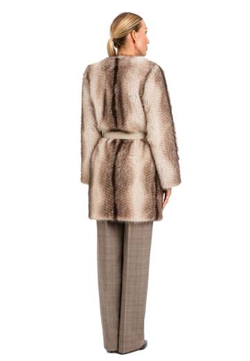TWINSET CAPPOTTO IN FAUX FUR
