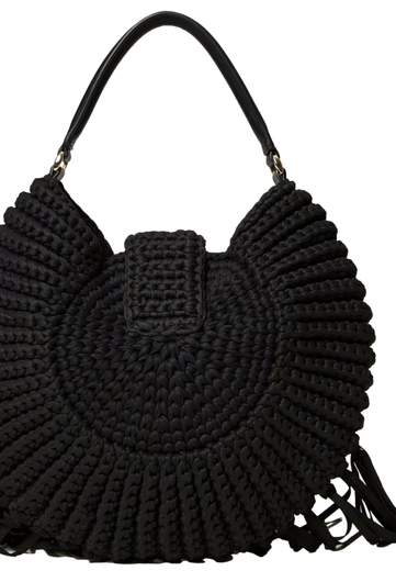 TWINSET HOBO IN CROCHET CON FRANGE