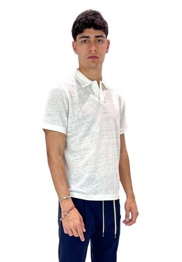 SAINT BARTH POLO IN LINO FRASER