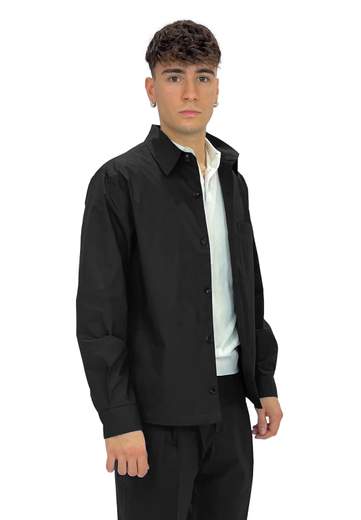 BE ABLE OVERSHIRT LEROY IN MISTO COTONE