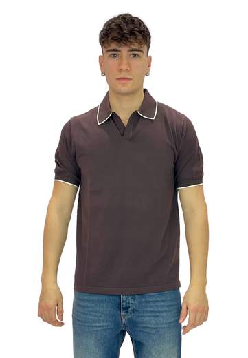 SAINT BARTH POLO IN COTONE CON CONTRASTI