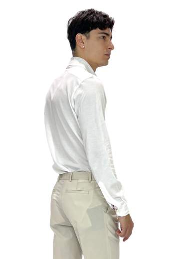 FILIPPO DE LAURENTIIS CAMICIA MANICHE LUNGHE IN COTONE