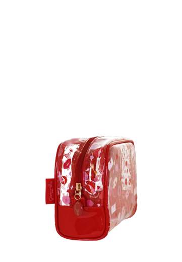CAMOMILLA NECESSAIRE L CRISTAL LOVE PEEK ROSSO