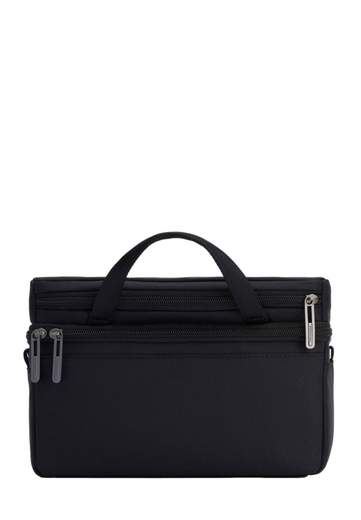 PIQUADRO BORSA FOTOGRAFICA IN TESSUTO E PELLE