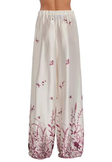 RELISH PANTALONI BADAS PALAZZO FANTASIA BUTTERFLY