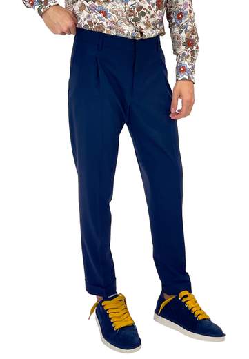BE ABLE PANTALONI 1 PENCE CON RISVOLTO