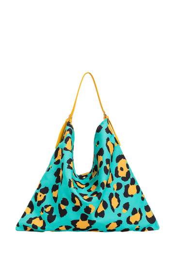 TWINSET ACTITUDE HOBO MORBIDA IN CANVAS STAMPATO