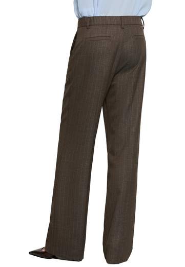 RELISH PANTALONE ARKINI GESSATO A PALAZZO CON VITA ALTA ED ELASTICO