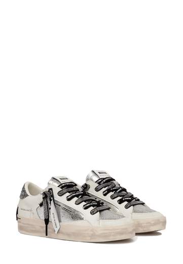 CRIME LONDON SNEAKERS SK8 DELUXE SILVER
