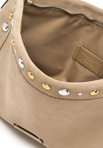 GIANNI CHIARINI BORSA IN CAMOSCIO CON BORCHIE ELISA