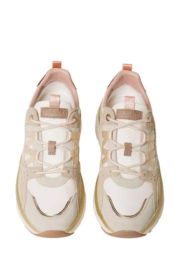 TWINSET SNEAKERS RUNNING IN PELLE E RETE