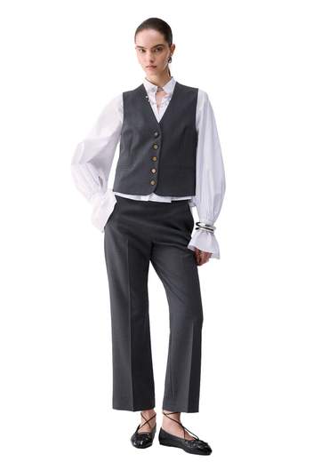 LIU JO PANTALONE TROMBETTA IN FLANELLA