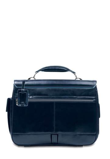 PIQUADRO CARTELLA 2 MANICI E TASCHE BLUE SQUARE