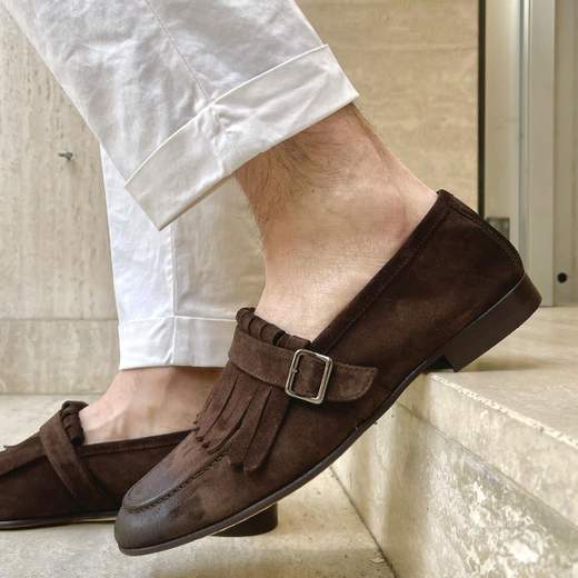 MANIFATTURE ETRUSCHE MOCASSINO CON FRANGIA