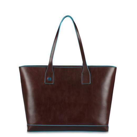 PIQUADRO BLUE SQUARE SHOPPING PELLE
