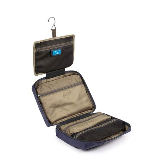 PIQUADRO NECESSAIRE DA VIAGGIO IN TESSUTO RICICLATO