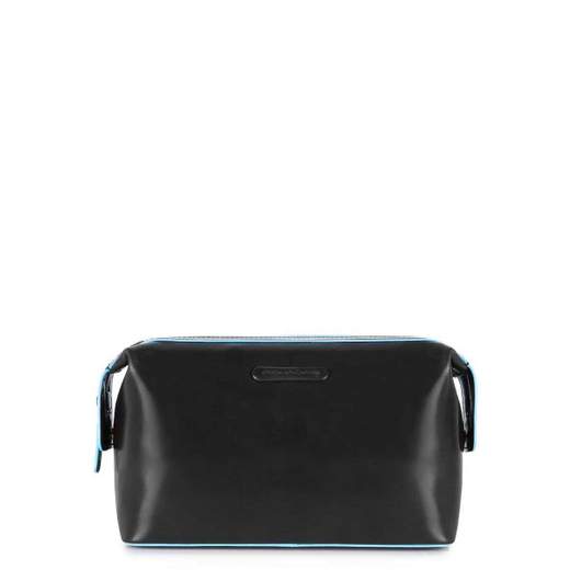 PIQUADRO BLUE SQUARE NECESSAIRE IN PELLE