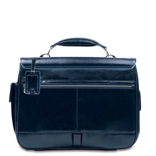 PIQUADRO CARTELLA 2 MANICI E TASCHE BLUE SQUARE