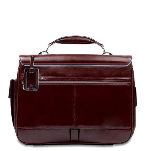 PIQUADRO CARTELLA 2 MANICI E TASCHE BLUE SQUARE