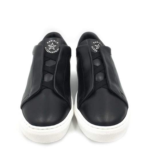 DANIELE ALESSANDRINI SNEAKER BASSA CON LACCI ELASTICI