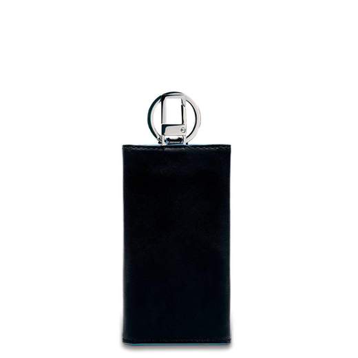 PIQUADRO P.CHIAVI PORTA BLINDATA C. MOSCHETTONE BLUE SQUARE
