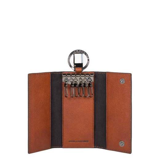 PIQUADRO PORTACHIAVI CON MOSCHETTONE BLACK SQUARE
