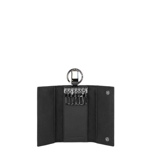 PIQUADRO PORTACHIAVI CON MOSCHETTONE BLACK SQUARE