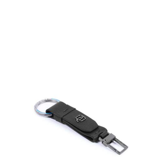 PIQUADRO PORTACHIAVI CON MOSCHETTONE BLACK SQUARE