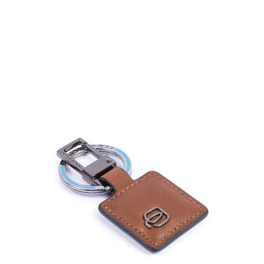 PIQUADRO PORTACHIAVI CON ANELLA E MOSCHETTONE BLACK SQUARE