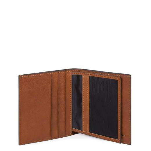 PIQUADRO PORTACARTE VERTICALE BLACK SQUARE