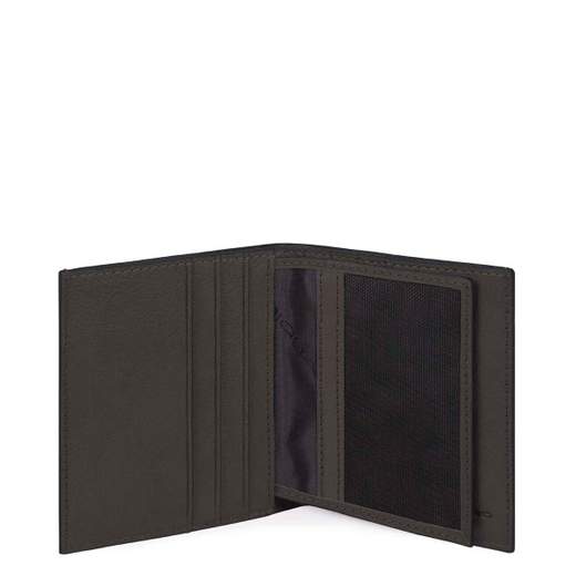 PIQUADRO PORTACARTE VERTICALE BLACK SQUARE