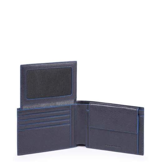 PIQUADRO PORTAFOGLI PORTAMONETE BLACK SQUARE
