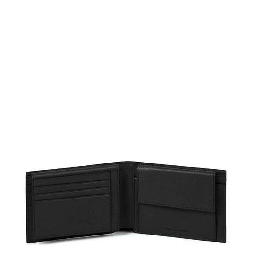 PIQUADRO PORTAFOGLI COMPLETO BLACK SQUARE