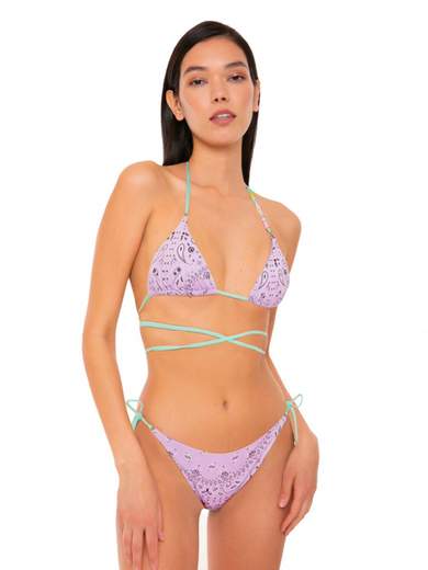 SAINT BARTH SLIP CON LACCETTI BANDANA
